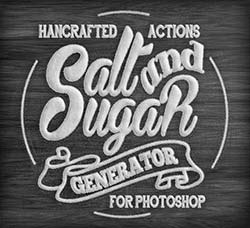 PS动作－盐糖字效：Salt and Sugar Generator - Photoshop Actions